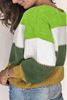 Picture of CURVY GIRL STRIPE PATCHWORK SWEATER